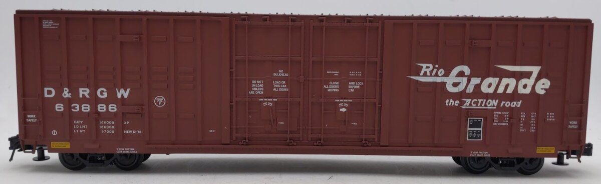 Atlas 8624-1 O Gauge Rio Grande 60' Berwick Hy-Cube Box Car #63886 (3Rail) EX/Box