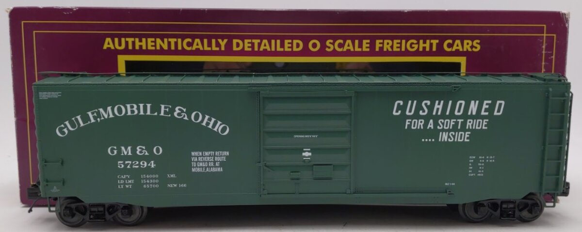 MTH 20-93666 O Gauge Gulf Mobile & Ohio 50' PS-1 Box Car #57294 EX/Box
