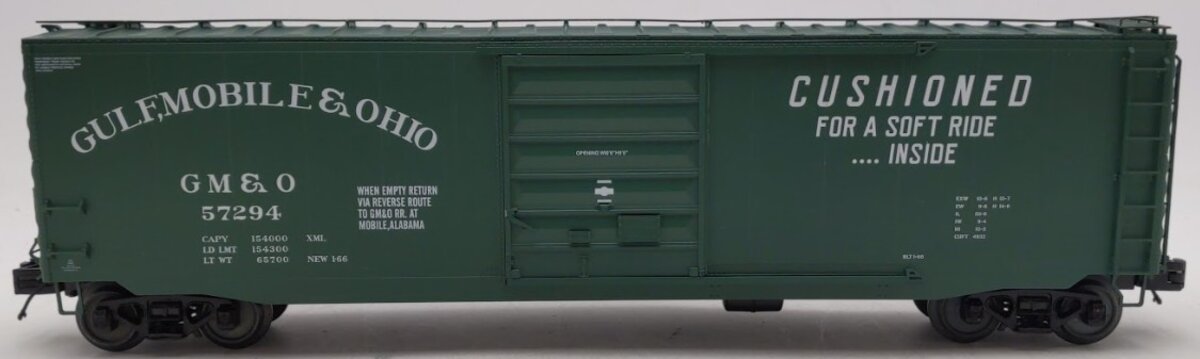 MTH 20-93666 O Gauge Gulf Mobile & Ohio 50' PS-1 Box Car #57294 EX/Box