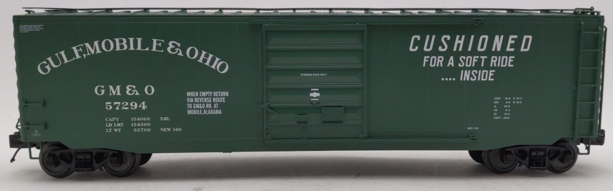 MTH 20-93666 O Gauge Gulf Mobile & Ohio 50' PS-1 Box Car #57294 EX/Box