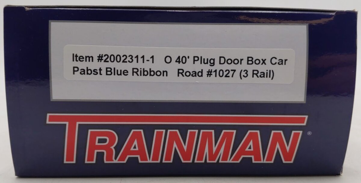 Atlas 2002311 O Gauge Pabst Blue Ribbon 40' Plug Door Box Car #1027 (3Rail) EX/Box