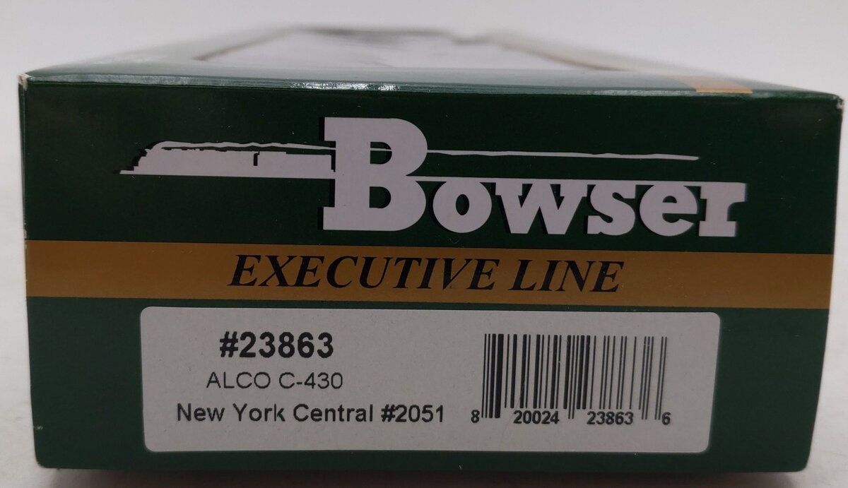Bowser 23863 HO New York Central Alco C430 Standard DC #2051 EX/Box