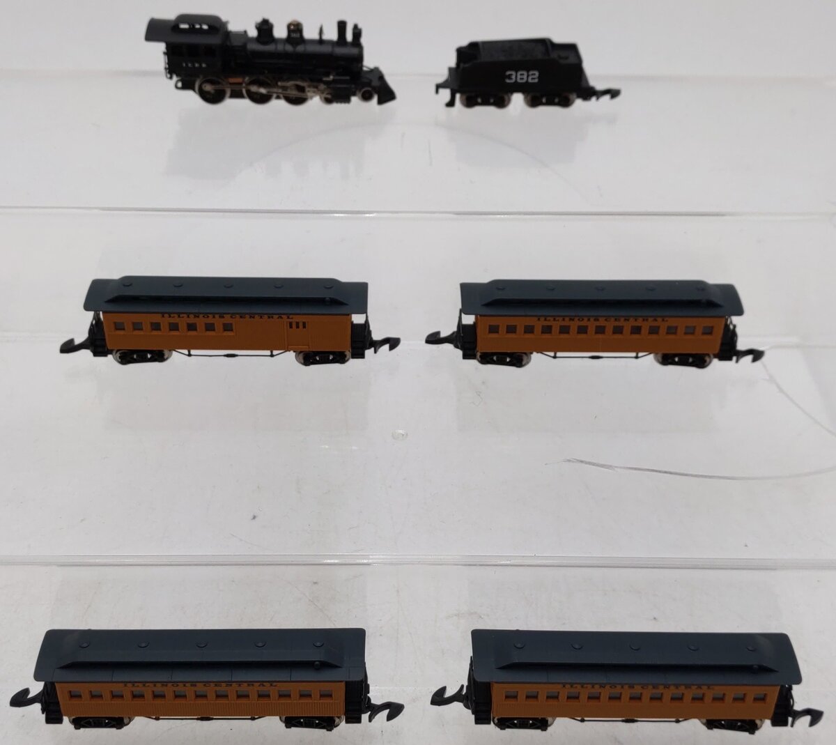 Marklin 81419 20th Anniv. Z Scale Illinois Central Steam Passenger Train Set EX/Box