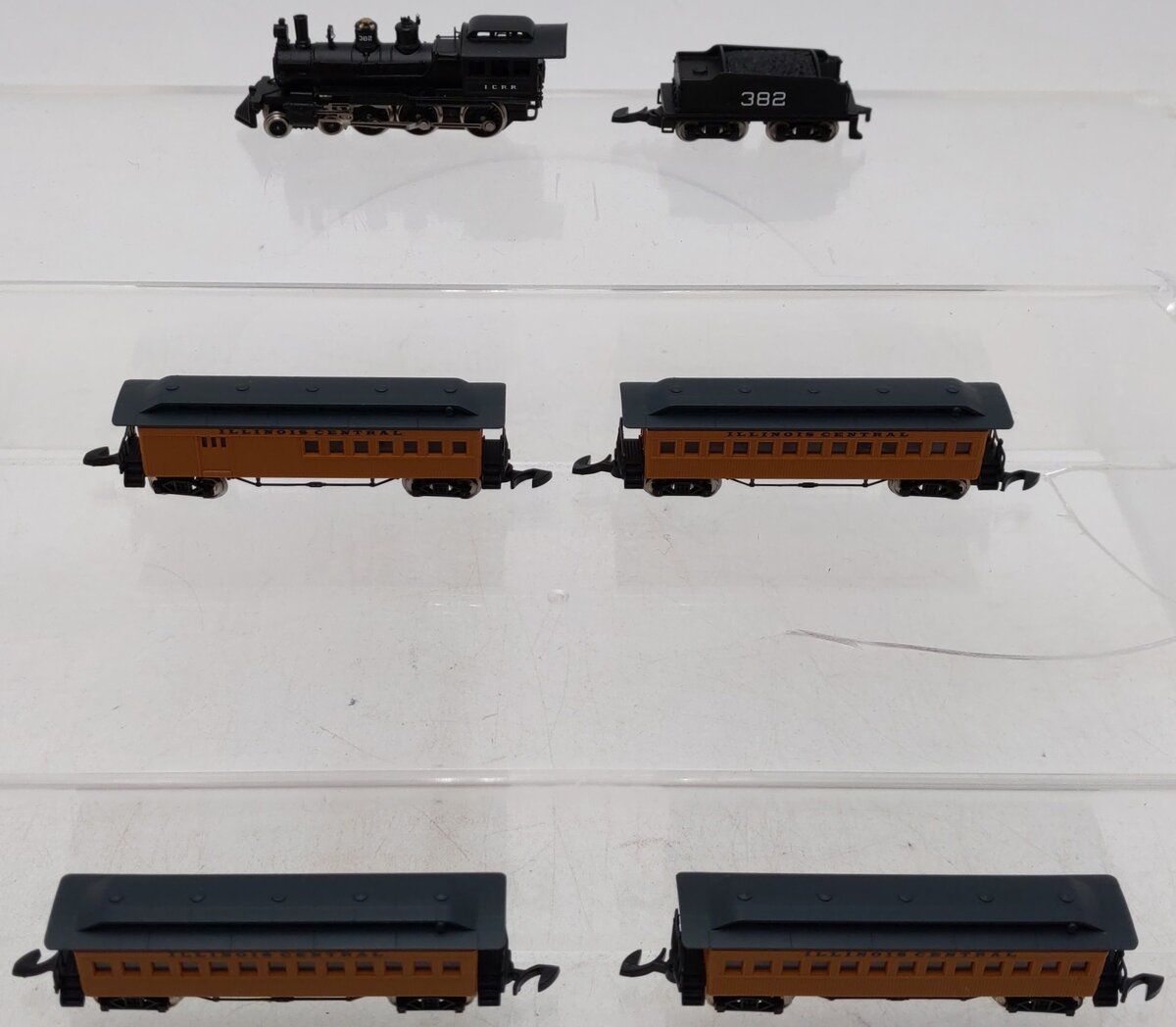 Marklin 81419 20th Anniv. Z Scale Illinois Central Steam Passenger Train Set EX/Box
