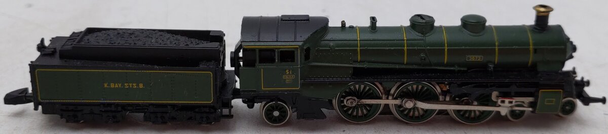 Marklin 8892 Z Bavarian 4-6-2 Steam Locomotive & Tender EX/Box