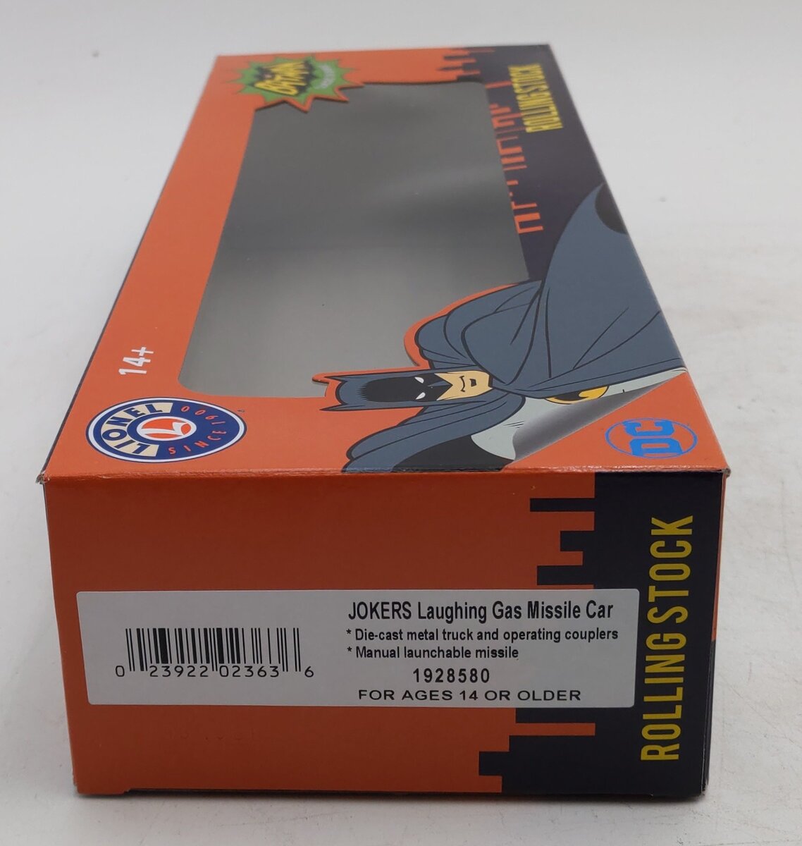 Lionel 1928580 O Batman The Joker™ Laughing Gas Missile Car LN/Box