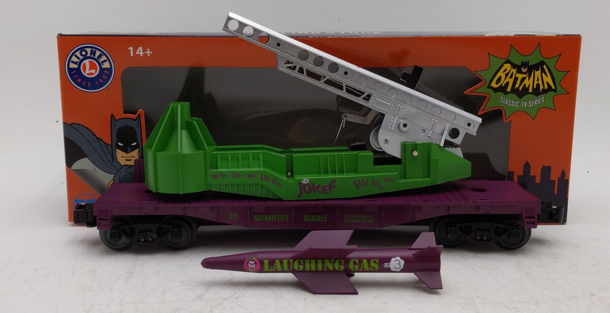 Lionel 1928580 O Batman The Joker™ Laughing Gas Missile Car LN/Box