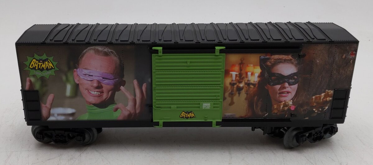 Lionel 1928600 O Gauge Batman Classic Gotham City Villains Hi-Cube Boxcar LN/Box
