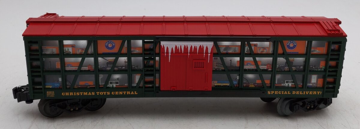 Lionel 6-83315 O Christmas Toys Stock Car        LN/Box