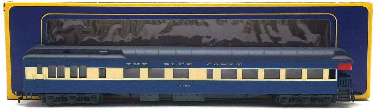 AHM 6202-BC HO C.N.J The Blue Comet "De Vico" 1920 Observation Car LN/Box