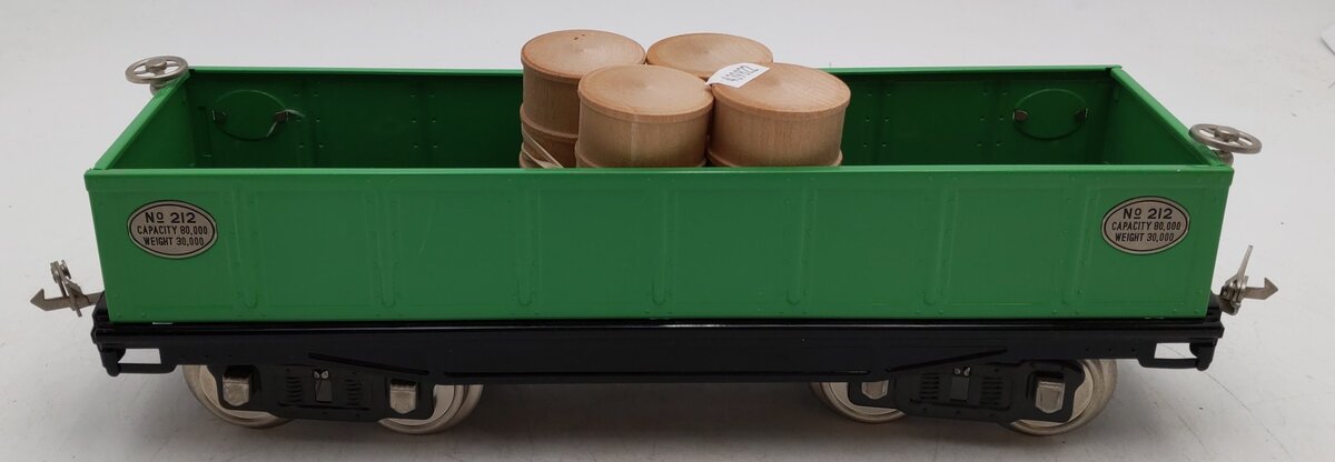 MTH 11-30022 Lionel #212 Green w/Nickel Trim Gondola EX