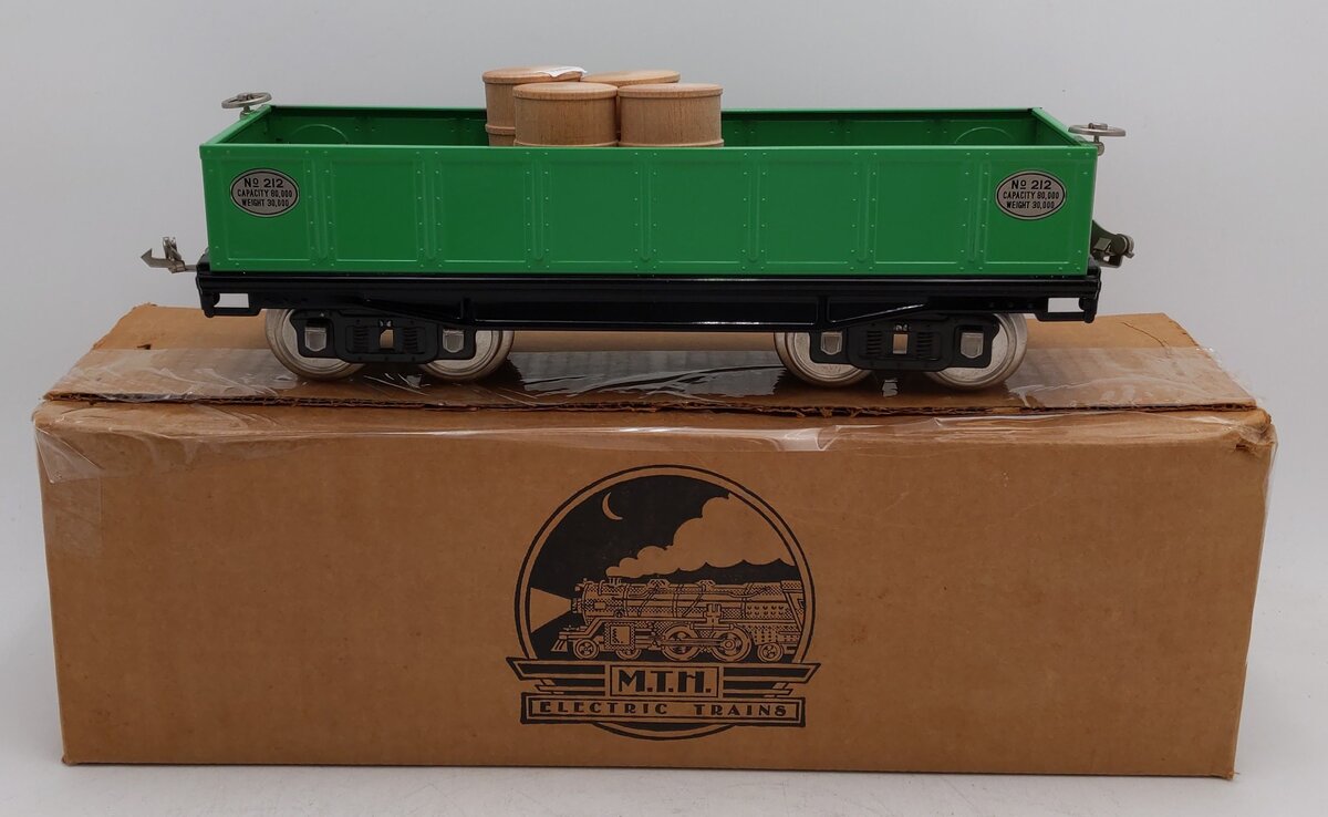 MTH 11-30022 Lionel #212 Green w/Nickel Trim Gondola EX