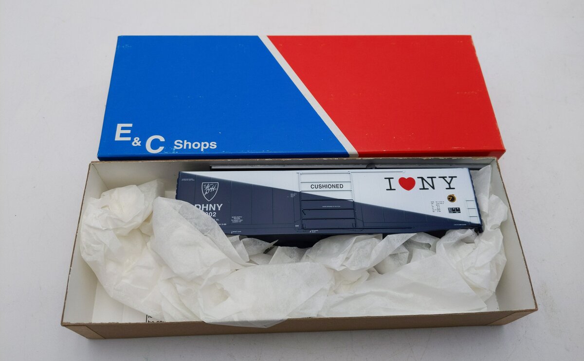 E&C Shops 9006-1 HO 50’ PS-1 Boxcar Delaware & Hudson ‘I Love NY’ # 50002 Kit NIB