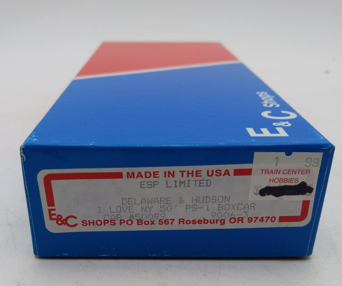 E&C Shops 9006-3 HO 50’ PS-1 Boxcar Delaware & Hudson ‘I Love NY’ # 50099 Kit NIB