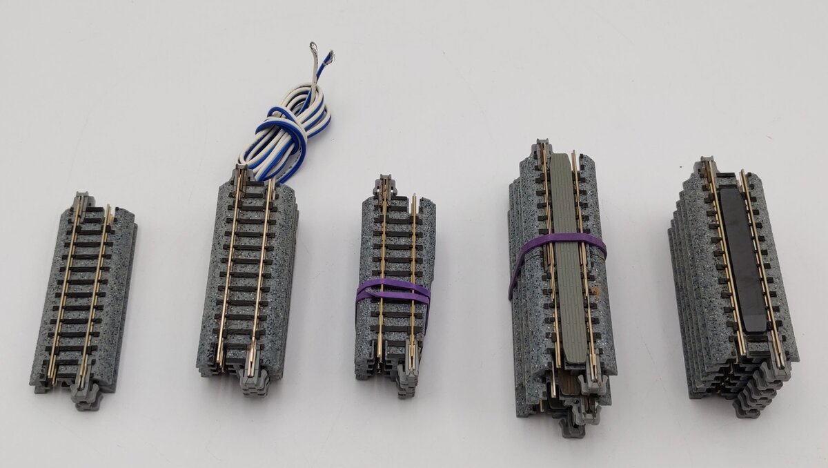 Assorted Kato N Scale Straight Track Sections [21] EX