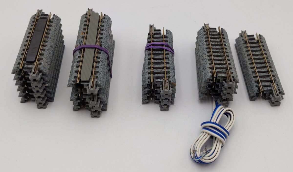 Assorted Kato N Scale Straight Track Sections [21] EX