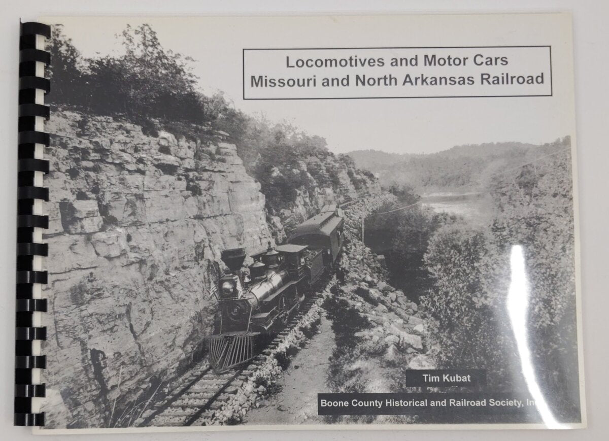 Locomotives And Motor Cars Missouri And North Arkansas Railroad Spiralbound Book EX
