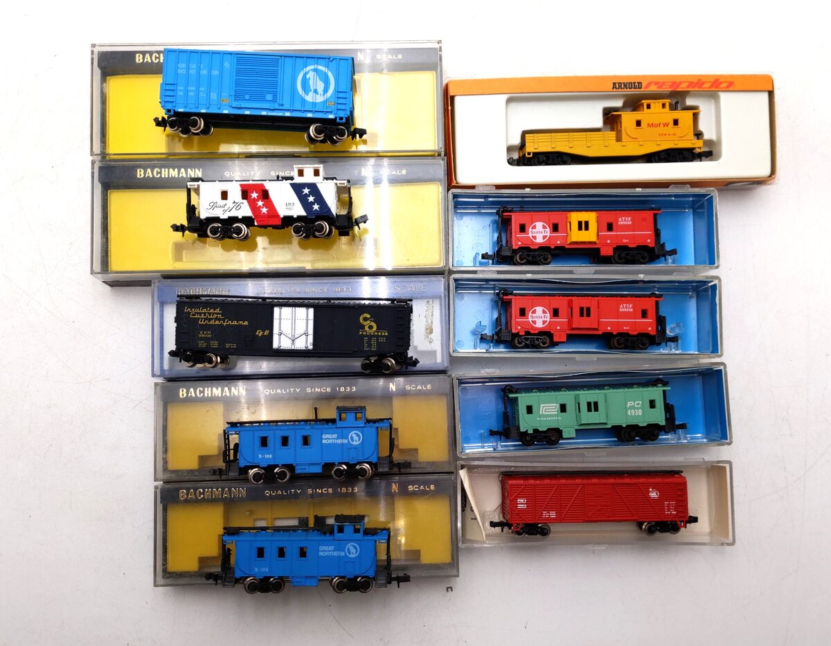 Bachmann & Other N Scale Assorted Freight Cars [10] EX
