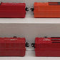 Lionel O Gauge Assorted Stock Freight Cars [4] VG