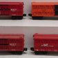 Lionel O Gauge Assorted Stock Freight Cars [4] VG