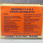 Lionel 6-18006 O Gauge Reading T-1 4-8-4 Steam Locomotive & Tender #2100 EX/Box