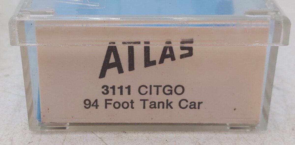 Atlas 3111 N Scale Citgo 94 Ft. Tank Car #96501 EX/Box