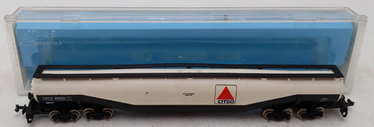 Atlas 3111 N Scale Citgo 94 Ft. Tank Car #96501 EX/Box