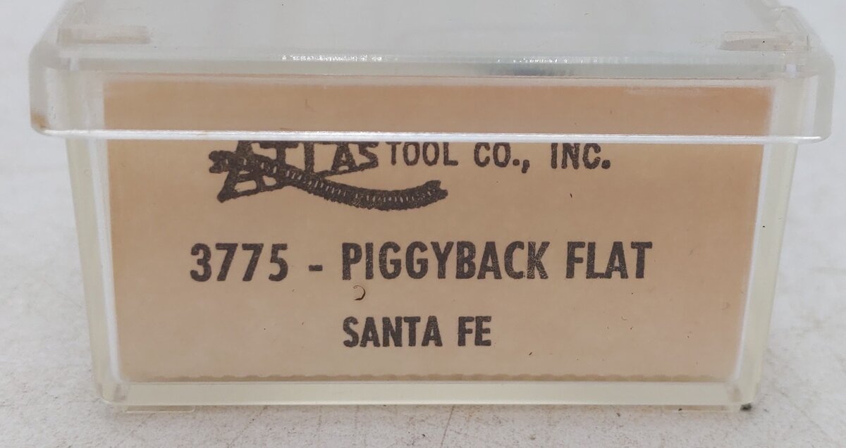 Atlas 3775 N Scale Santa Fe Piggyback Flatcar EX/Box