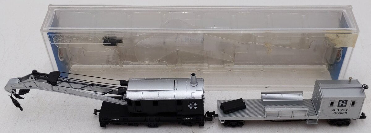 Bachmann 46612 N ATSF 250-Ton Operating Crane Car & Boom Tender EX/Box