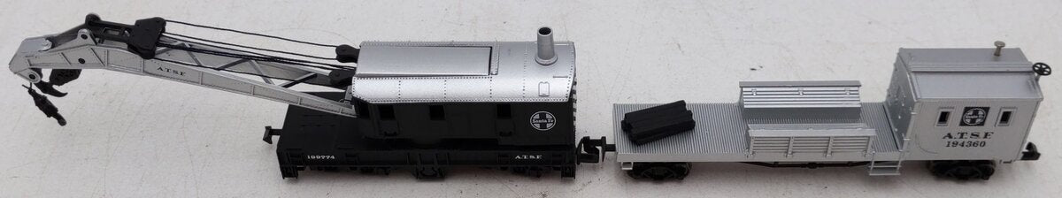 Bachmann 46612 N ATSF 250-Ton Operating Crane Car & Boom Tender EX/Box