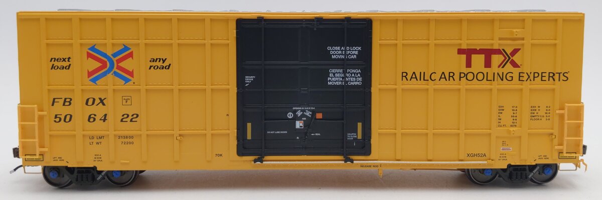 Aurora Miniatures 305003 HO Scale TTX  Gunderson 6276cf Plate F Boxcar #506422 LN/Box