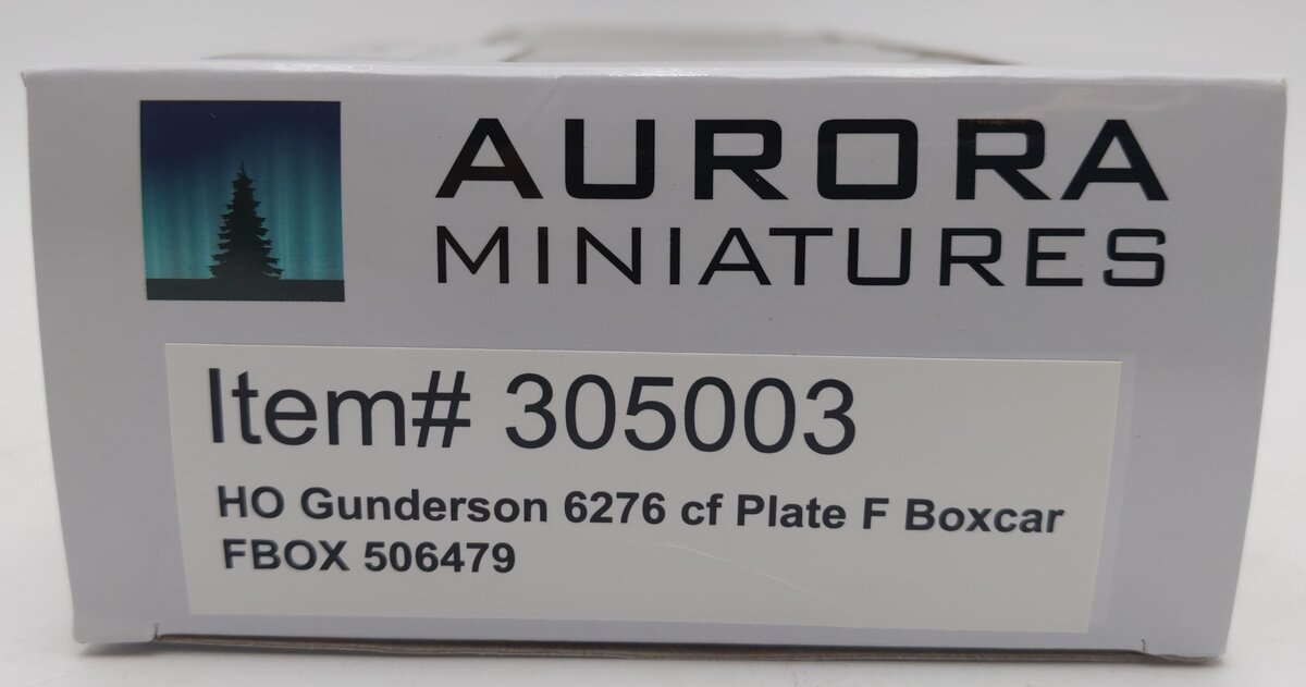 Aurora Miniatures 305003 HO Scale TTX  Gunderson 6276cf Plate F Boxcar #506422 LN/Box