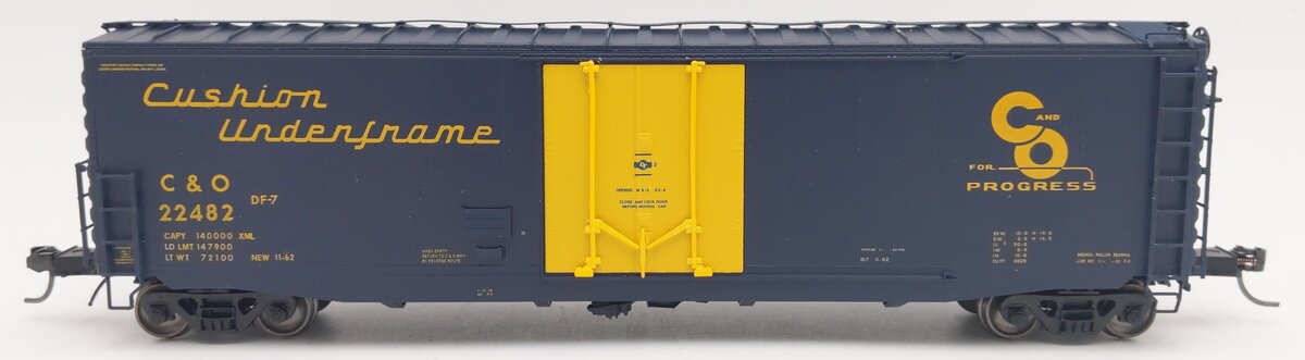 InterMountain 45957-04 HO Scale Chesapeake & Ohio 50' Single Door Boxcar #22482 EX/Box