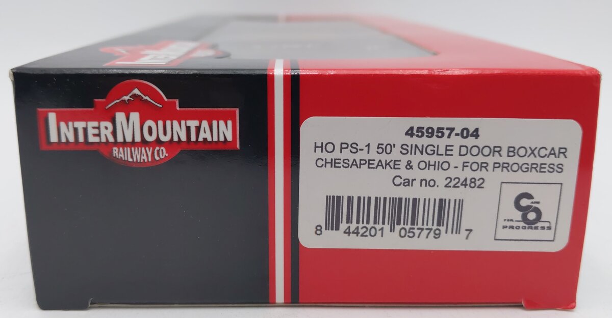 InterMountain 45957-04 HO Scale Chesapeake & Ohio 50' Single Door Boxcar #22482 EX/Box
