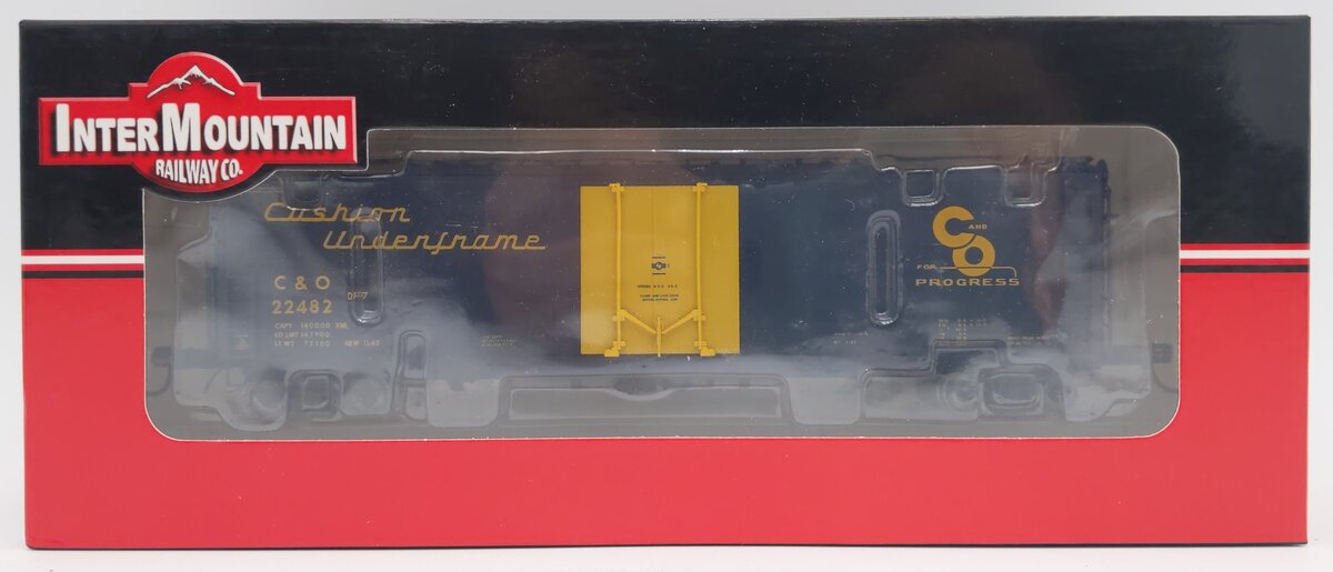 InterMountain 45957-04 HO Scale Chesapeake & Ohio 50' Single Door Boxcar #22482 EX/Box