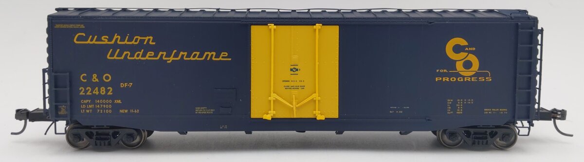 InterMountain 45957-04 HO Scale Chesapeake & Ohio 50' Single Door Boxcar #22482 EX/Box