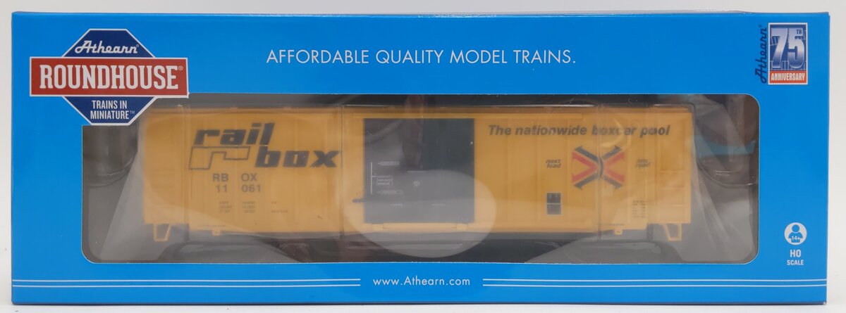 Roundhouse 1278 HO Scale ACF Industries Railbox 50' Box Car #11061 NIB