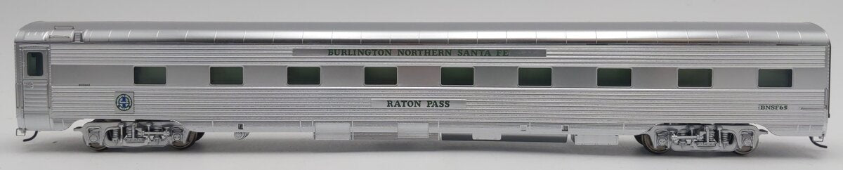 Walthers 920-16255 HO BNSF Raton Pass Lighted 85' PS Regal 4-4-2 Sleeper #65 EX/Box