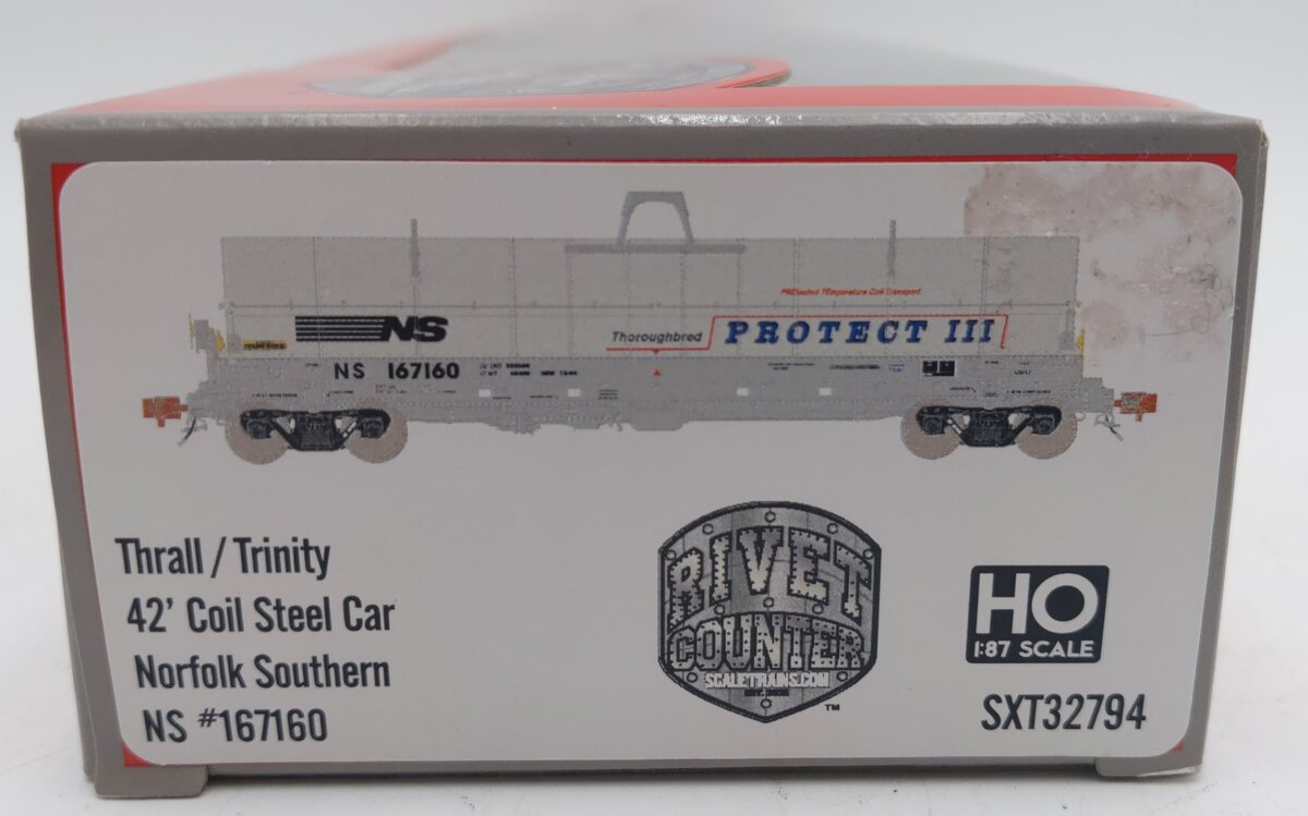 Scale Trains SXT32794 HO Scale Norfolk Southern 42' Coil Steel Tank Car #167160 NIB