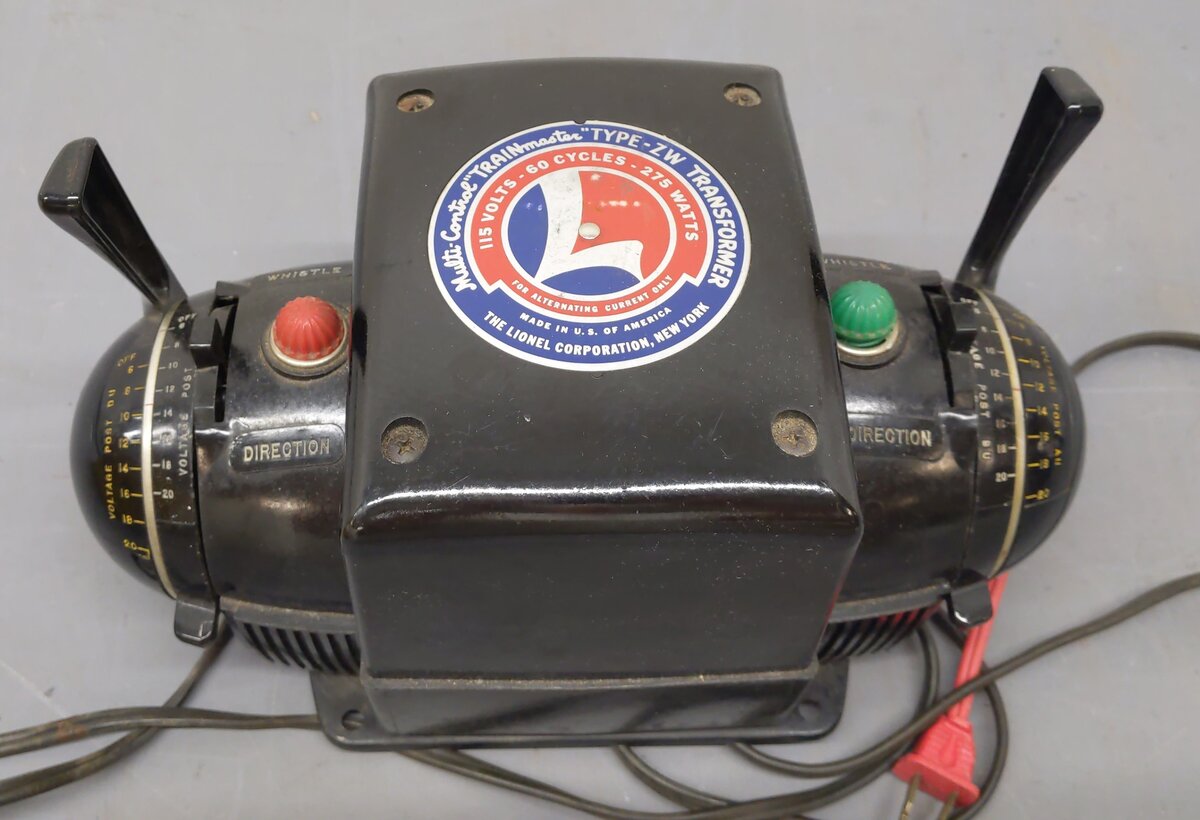 Lionel ZW Vintage O Trainmaster 275 Watt Transformer with Whistle VG/Box
