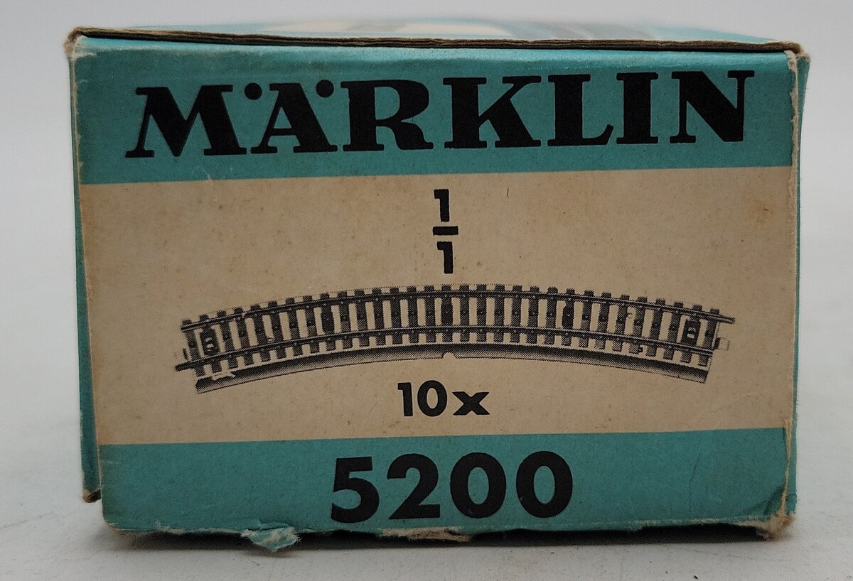Marklin 5200 HO Curved Track (Box of 10) EX/Box