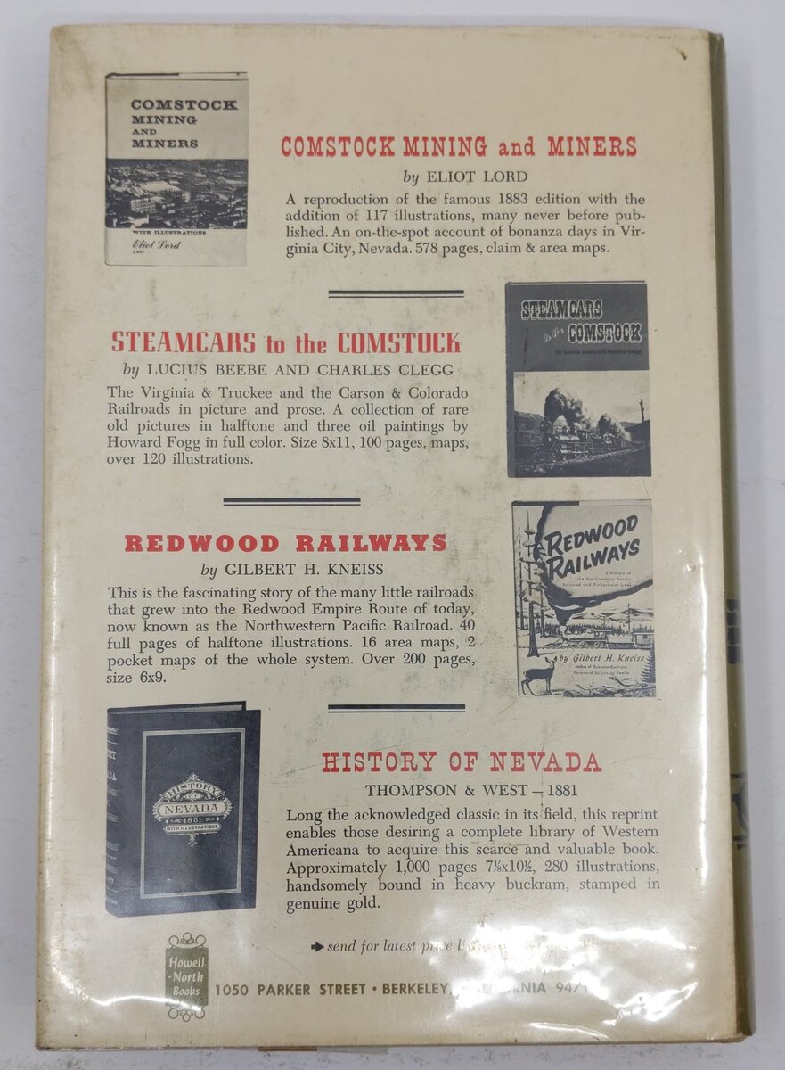 Sierra Railway Hardcover Book By Dorothy Newell Deane VG
