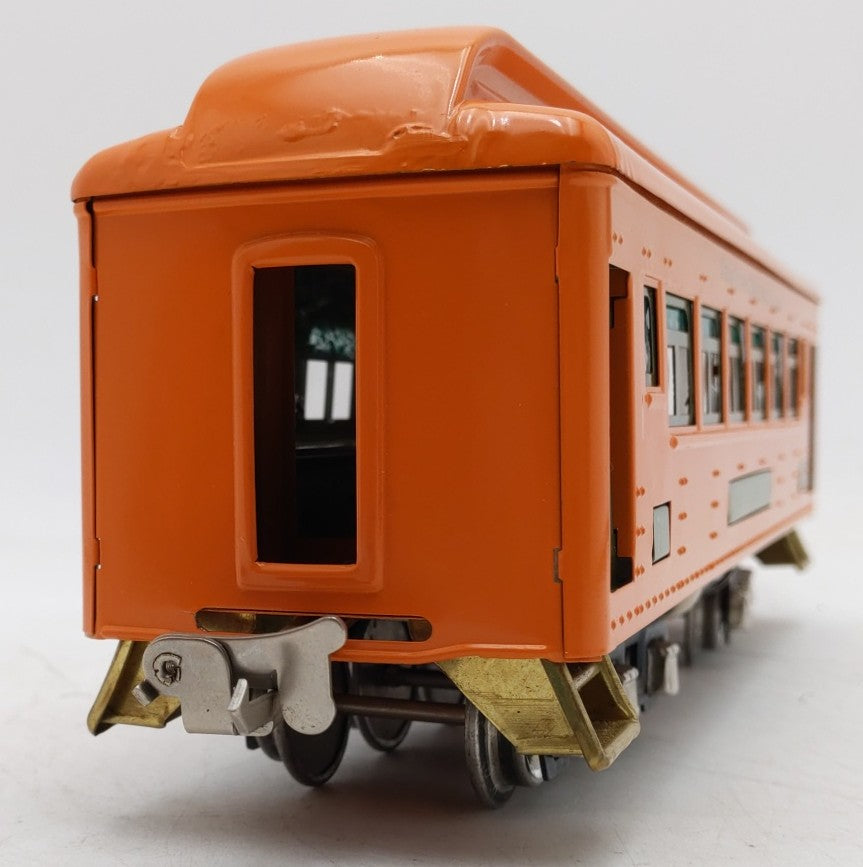 Lionel 710 Reproduction Orange Tinplate Pullman Car