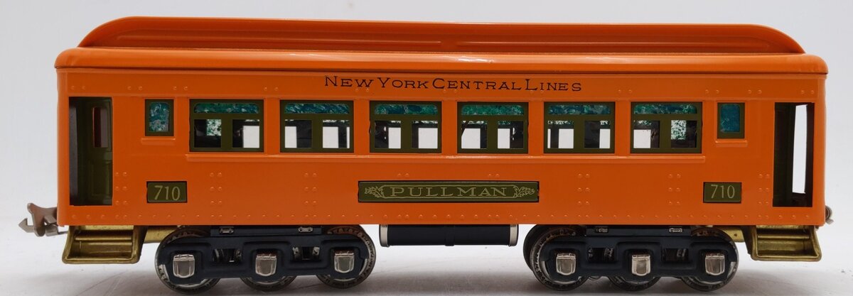 Lionel 710 Reproduction Orange Tinplate Pullman Car