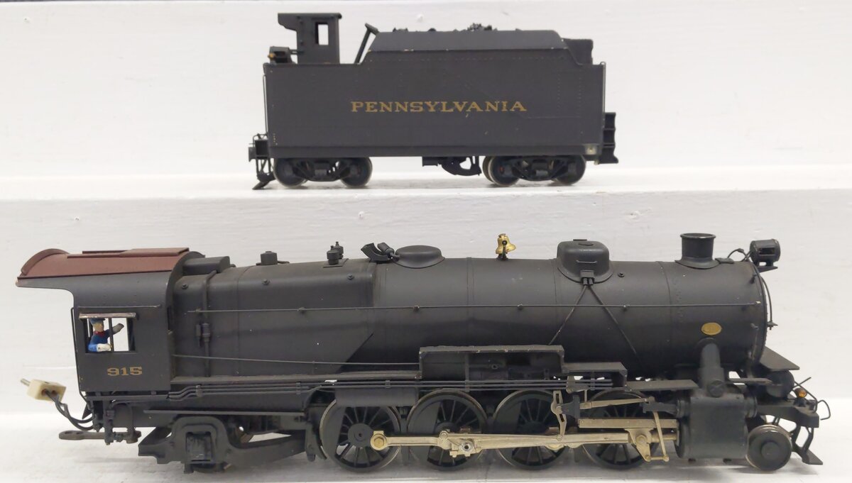 KTM Scale Mo. O Brass PRR 2-Rail 2-8-2 L-1 Steam Locomotive w/ Tender- Painted