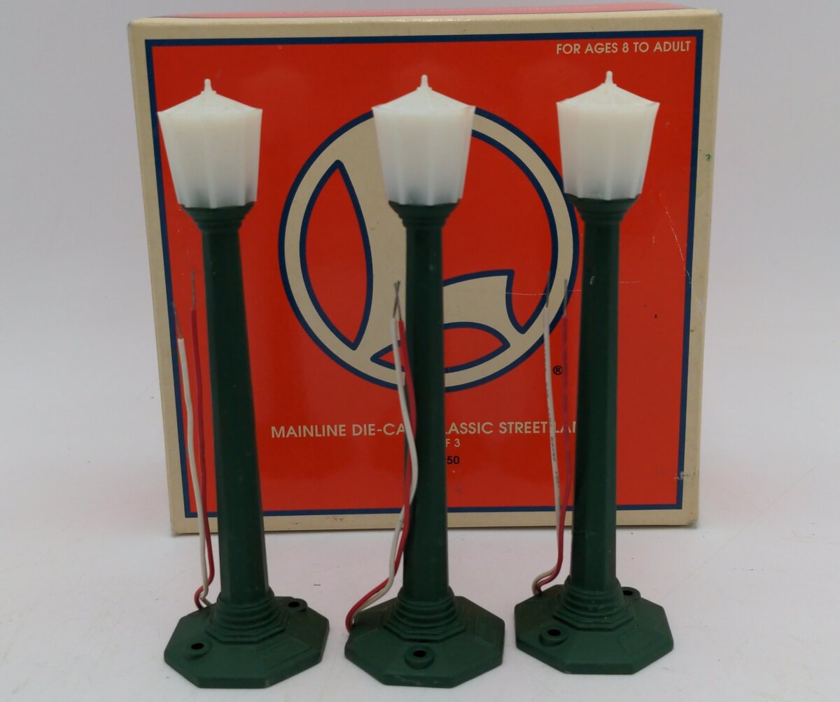 Lionel 6-22950 O Classic Street Lamps Set of 3 EX/Box