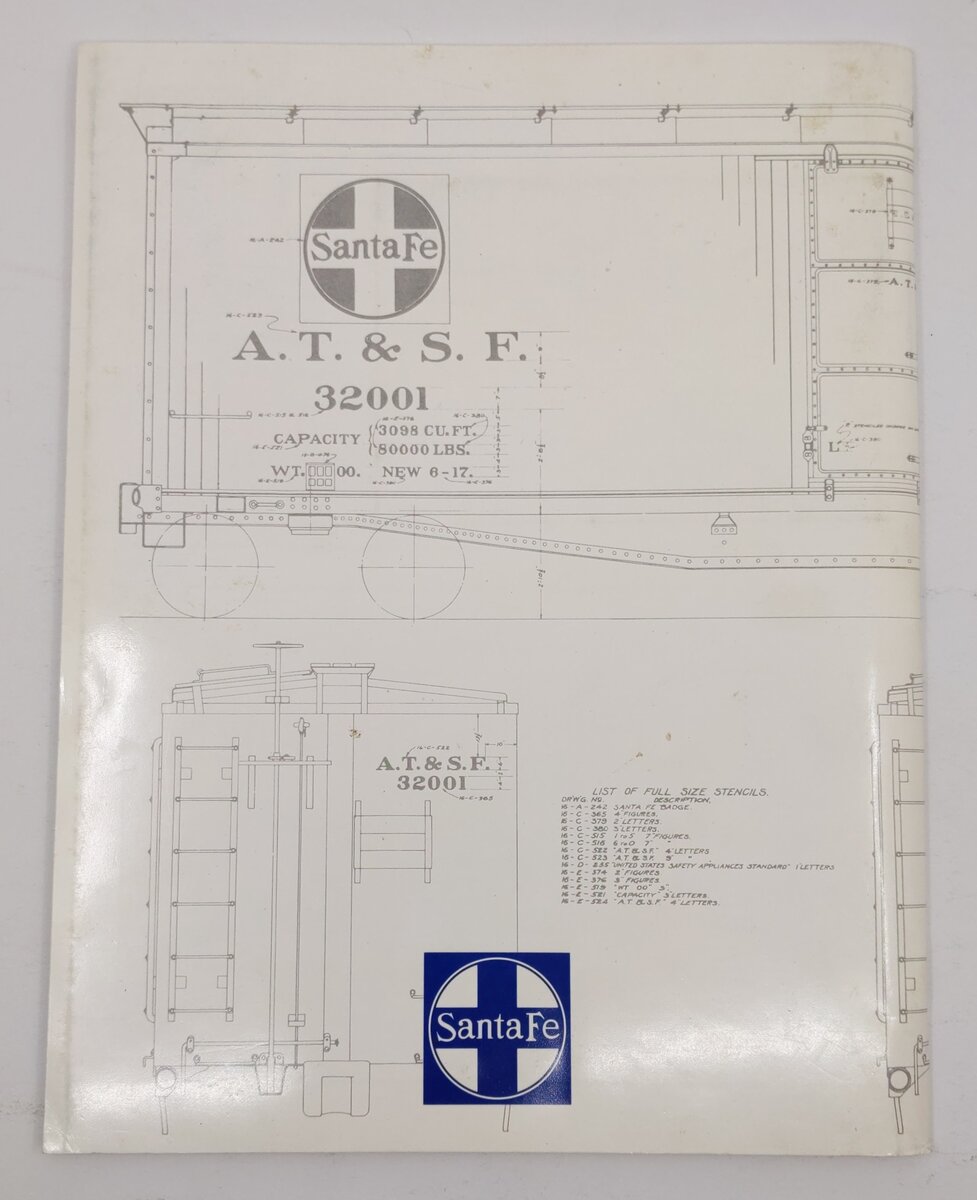 Santa Fe Railway Painting and Lettering Guide Vol.1 Paperback Book VG