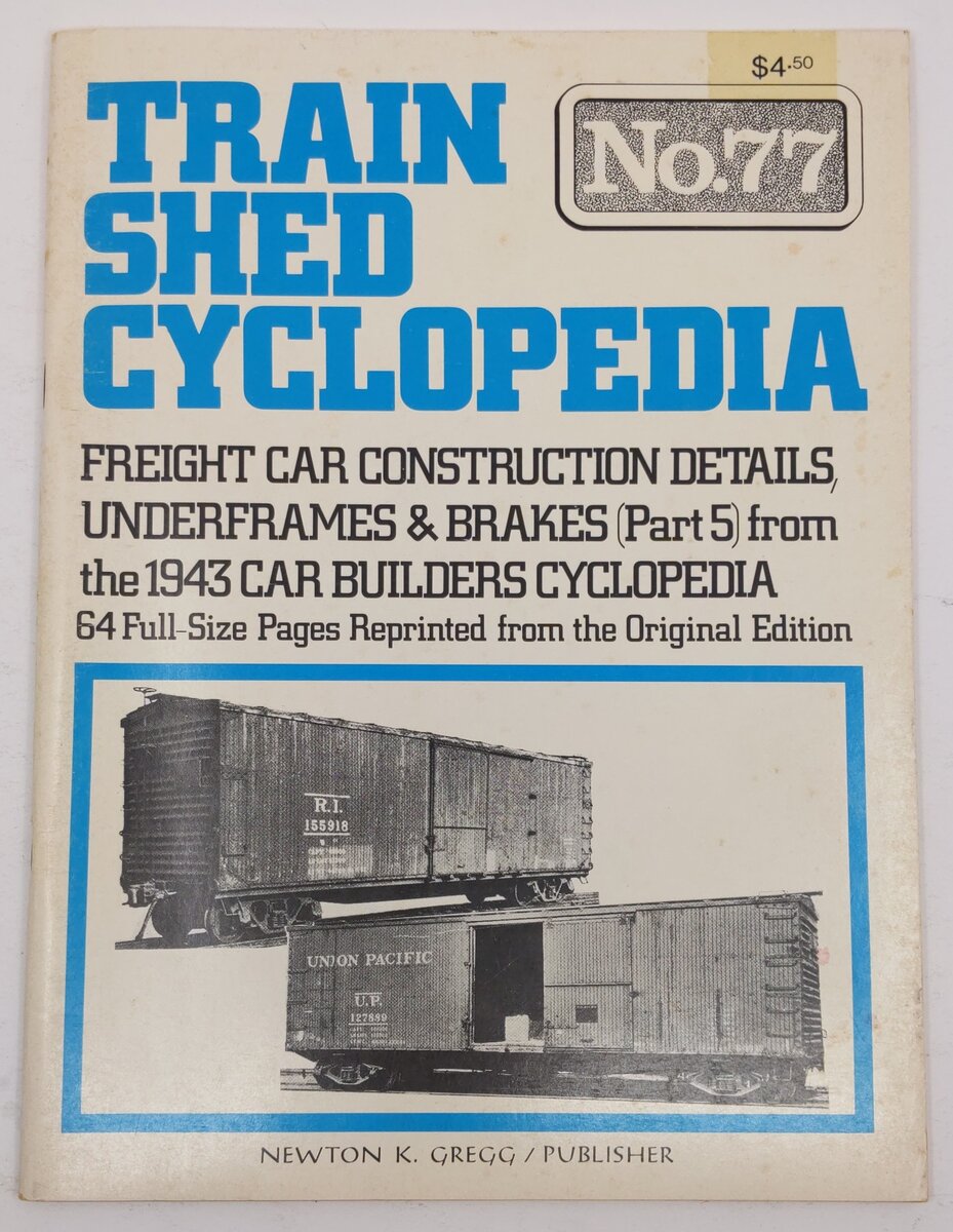 Train Shed Cyclopedia No.77 Paperback Book By Newton K. Gregg VG