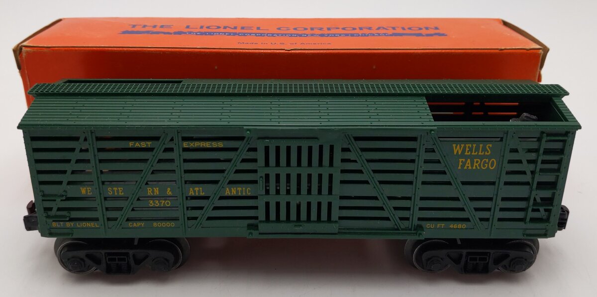 Lionel 3370 Vintage O Wells Fargo Operating Sheriff & Outlaw Car EX/Box