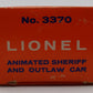 Lionel 3370 Vintage O Wells Fargo Operating Sheriff & Outlaw Car EX/Box